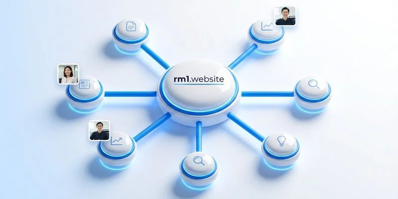 Internal linking structure showing how pillar pages connect to blog posts and supporting content