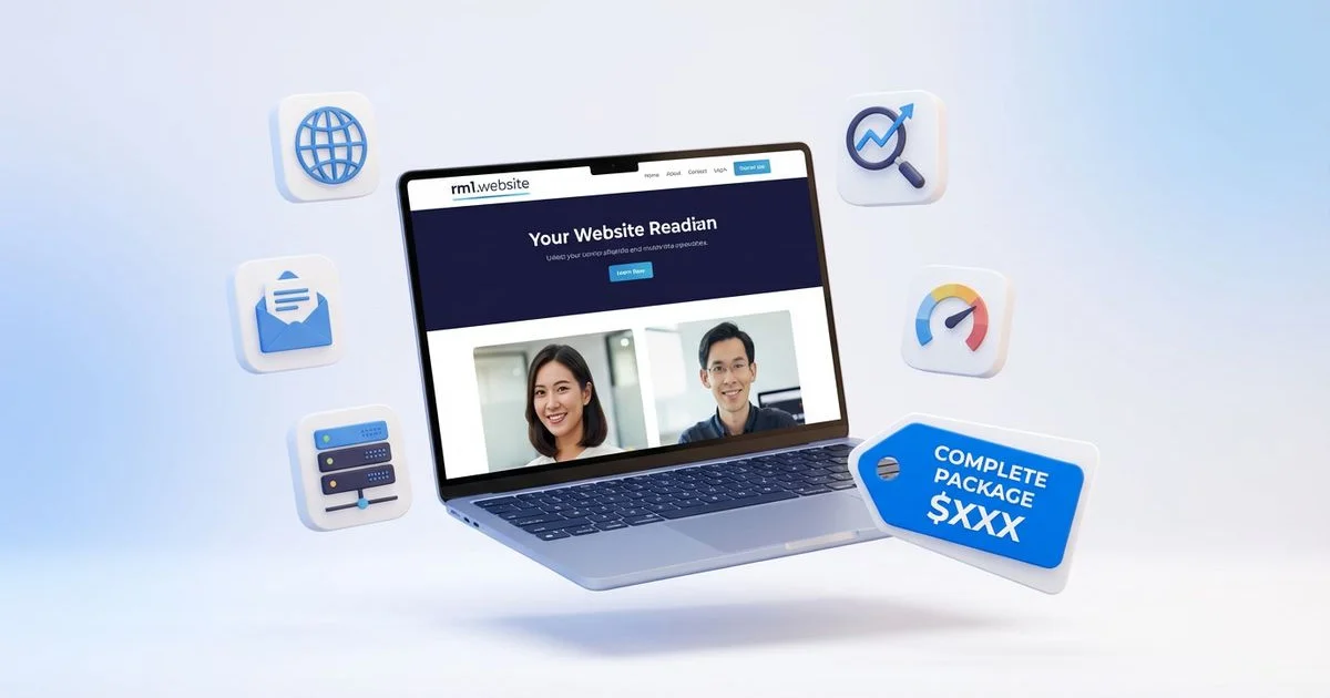 RM1/Day Complete Website Package Malaysia